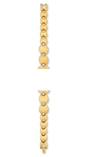 SWATCH DISCRETE STONE χρυσό ανοξείδωτο ατσάλι μπρασελέ AYSG126G 12ΜΜ