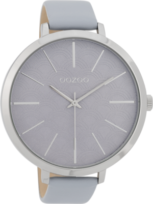 OOZOO Timepieces Ρολόι Γυναικείο λιλά Δερμάτινο Λουράκι C9677
