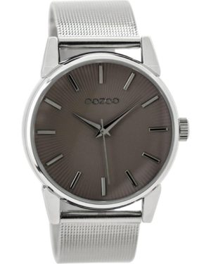 OOZOO Timepieces Ασημί Μεταλλικό Μπρασελέ C9549