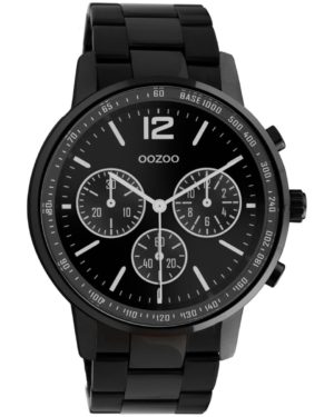 OOZOO Timepieces Ρολόι Ανδρικό Μαύρο μεταλλικό Μπρασελέ C10853