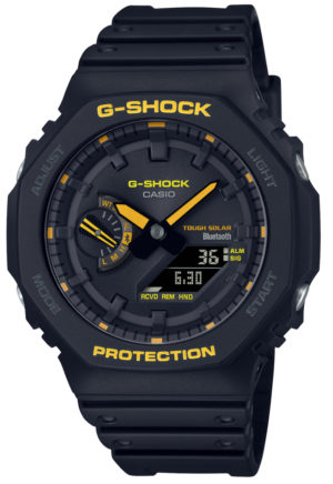 CASIO G-SHOCK Solar Smartwatch Χρονογράφος Ρολόι Μαύρο Καουτσούκ Λουράκι GA-B2100CY-1AER