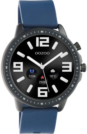 OOZOO Timepieces Smartwatch Unisex μπλε καουτσούκ λουράκι Q00332