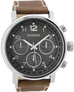 OOZOO timepieces Καφέ Δερμάτινο Λουράκι C9457