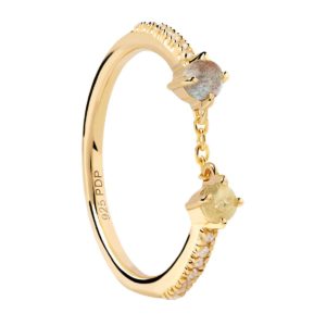 PDPAOLA ZENA GOLD Γυναικείο Δαχτυλίδι Επιχρυσωμένο Ασήμι 925 AN01-652-14