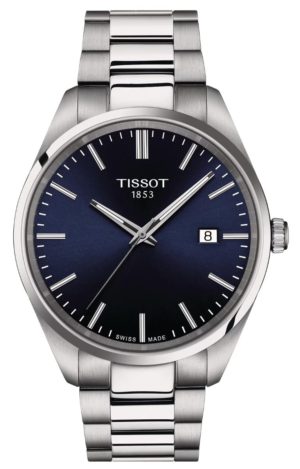 TISSOT T-Classic PR 100 Ρολόι Ανδρικό Ασημί Ανοξείδωτο Ατσάλι μπρασελέ T1504101104100