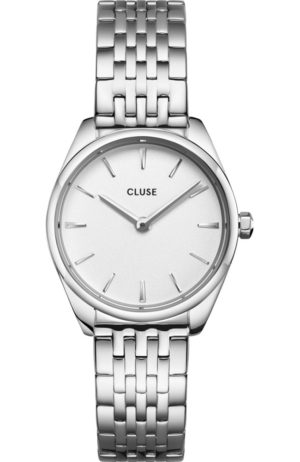 CLUSE Féroce Mini Ρολόι Γυναικείο Ασημί Ανοξείδωτο Ατσάλι Μπρασελέ CW11706