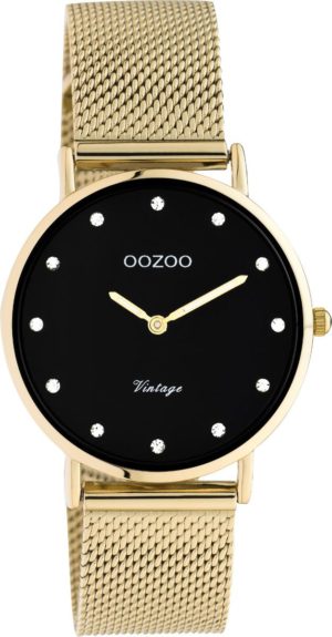 OOZOO Ρολόι Γυναικείο Χρυσό Mesh Μεταλλικό Μπρασελέ C20242