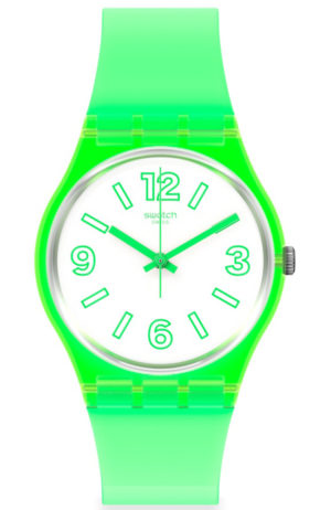 SWATCH ELECTRIC FROG Ρολόι Unisex Πράσινο λουράκι σιλικόνης GG226