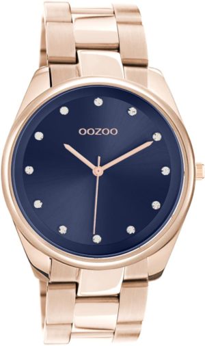 OOZOO Timepieces Ρολόι Γυναικείο Ροζ Επιχρυσωμένο Μεταλλικό Μπρασελέ C10967