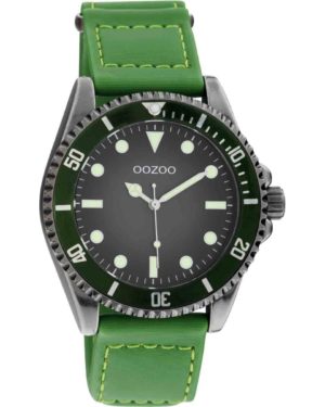 OOZOO timepieces Ρολόι Unisex Πράσινο συνθετικό λουράκι C11010