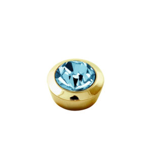 DYRBERG/KERN Topping Δαχτυλιδιού Mπλε Κρύσταλλο Επιχρυσωμένο ανοξείδωτο ατσάλι 420154