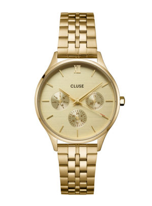 CLUSE Ρολόι Minuit Multifunction Steel Full Gold Colour CW10701