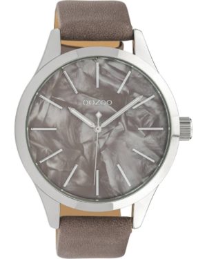 OOZOO timepieces Ρολόι Γυναικείο Καφέ Δερμάτινο Λουράκι C10073