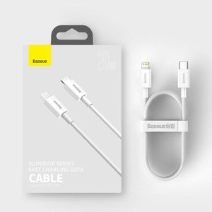 BASEUS Καλώδιο Φόρτισης USB-C to Lightning 20W 1m Λευκό Baseus Superior Series CATLYS-A02