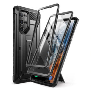 SUPCASE Samsung Galaxy S22 Ultra 5G Supcase Unicorn Beetle Pro 360 Full Cover Πλαστικό Μαύρο με Stand