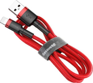 BASEUS Καλώδιο Σύνδεσης Lightning 8 PIN 2A 3m για iPhone Red CALKLF-R09-2A