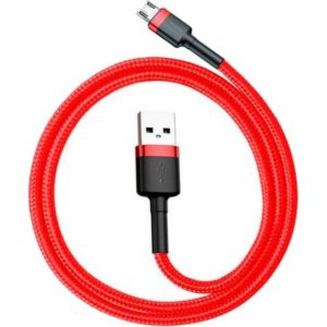 BASEUS Καλώδιο Φόρτισης USB-A to Micro USB 2,4A 1m Baseus Red CAMKLF-B09