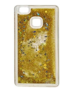 OEM Huawei P9 Lite Liquid Glitter Silicone Case Gold