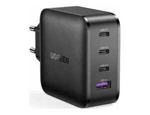 UGREEN Φορτιστής Χ. Καλώδιο με Θύρα USB-A και 3 Θύρες USB-C 65W Μαύρος (CD224) Ugreen 70774