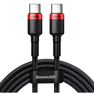 BASEUS Καλώδιο Φόρτισης PD2.0 USB-C to USB-C 100W Baseus Black-Red CATKLF-AL91