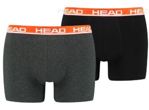 Head Basic Boxer grey / red (2 packs) 701202741-011