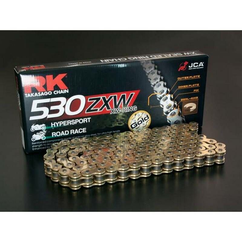 RK αλυσίδας κίνησης ZXW GB530ZXW-112-CLF 530 ZXW Chain x 112 χρυσό
