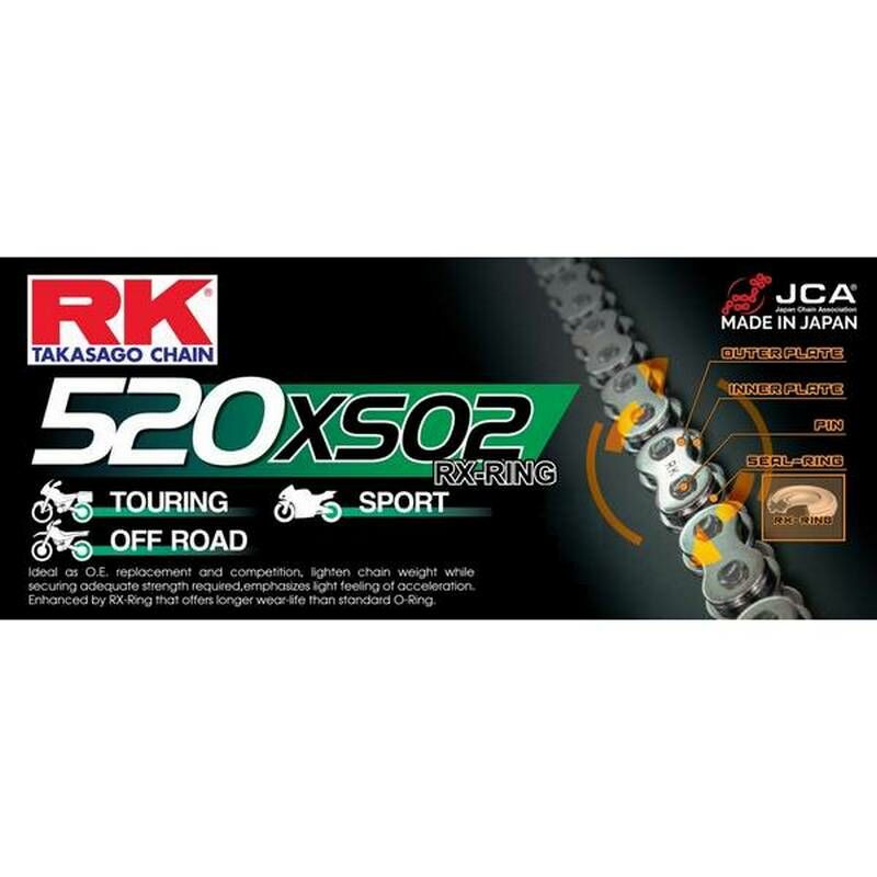 RK αλυσίδας κίνησης XSO 520XSO2-114-CLF 520 XSO2 Chain x 114 άβαφο