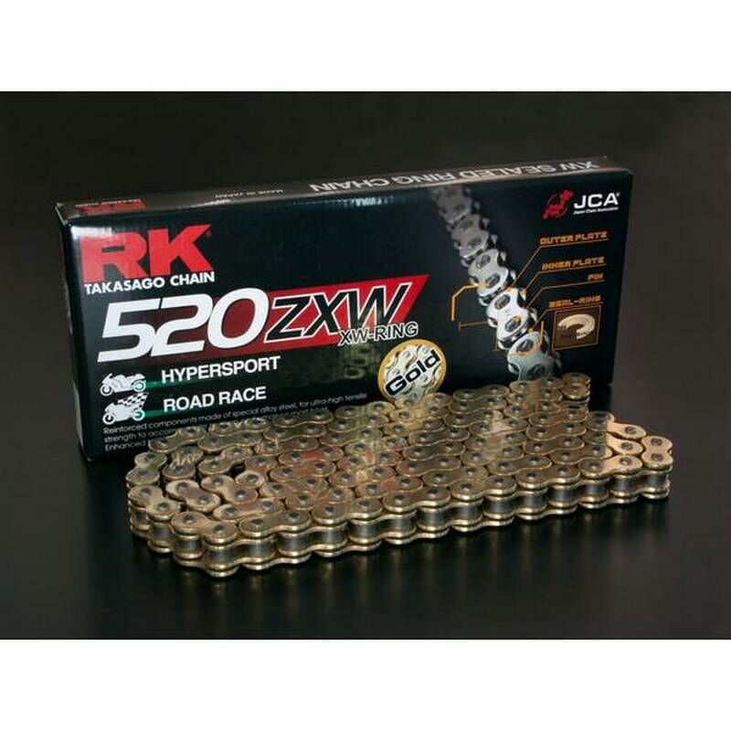 RK αλυσίδας κίνησης ZXW GB520ZXW-120-CLF 520 ZXW Chain x 120 χρυσό