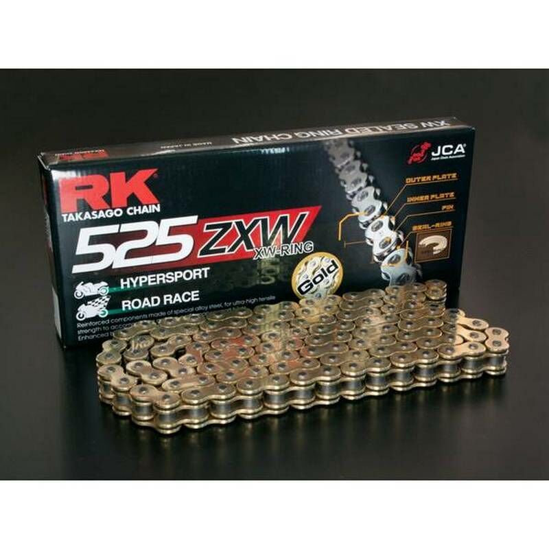 RK αλυσίδας κίνησης ZXW GB525ZXW-108-CLF 525 ZXW Chain x 108 χρυσό