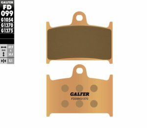 GALFER μεταλλικά τακάκια FD099G1370 για TRIUMPH TIGER EXPLORER ABS 12-15 / TRIUMPH ROCKET III 2300 04-10 1 σετ για 1 δαγκάνα