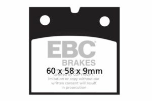 EBC ημιμεταλλικά τακάκια FA077V για BMW R 100 GS 86-96 / BMW R 80 GS 87-94 1 σετ για 1 δαγκάνα