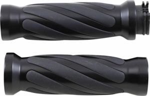 Drag Specialties γκριπ για τιμόνι 25,4mm Cable Twisted 17-0543MBD για Harley Davidson VRSCDX 1250 ABS 08-16 / Harley Davidson XL 1200 C 08-16 μαύρο
