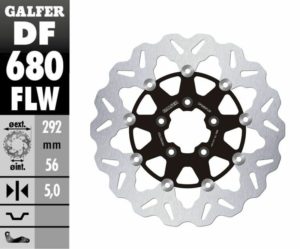 GALFER δισκόπλακα μαργαρίτα πλευστή Wave® 292mm DF680FLW για Harley Davidson XL 1200 C 00-13 / Harley Davidson XL 883 L 05-13