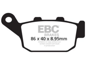 EBC οργανικά τακάκια FA496 για HONDA NC 750 D ABS 14-20 / HONDA NC 750 S ABS 14-20 1 σετ για 1 δαγκάνα