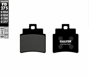 GALFER οργανικά τακάκια FD275G1050 για DAELIM S3 125 FI 12-14 / DAELIM S2 125 F.I 10-11 1 σετ για 1 δαγκάνα