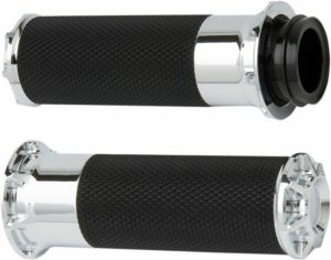 Arlen Ness γκριπ για τιμόνι 25,4mm Beveled fusion Cable 07-330 μαύρο χρώμιο