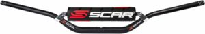 SCAR τιμόνι αλουμινένιο S9012BK πλάτος:802mm ύψος:99mm pullback:54mm
