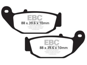 EBC οργανικά τακάκια FA629 για HONDA CBR 125 R 11-16 / HONDA MSX 125 ABS 17-21 1 σετ για 1 δαγκάνα