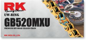 RK αλυσίδας κίνησης MXU GB520MXU-112-CL 520 MXU Chain x 112 χρυσό