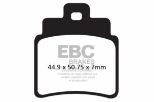 EBC μεταλλικά τακάκια scooter SFA355/4HH για SYM GTS 250 I EVO 07-14 / KYMCO GRAND DINK 250 01-06 1 σετ για 1 δαγκάνα