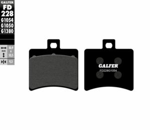 GALFER ημιμεταλλικά τακάκια FD228G1054 για MALAGUTI GT 500 04-11 / APRILIA SCARABEO 500 03-08 1 σετ για 1 δαγκάνα
