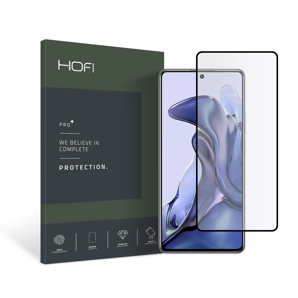 Screen Protector - Hofi Premium Pro+ Full Coverage Full Glue Tempered Glass For for Xiaomi 11T 5G / 11T Pro 5G Black