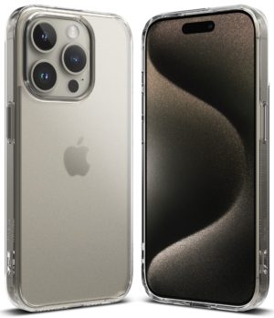 Θήκη Σιλικόνης Ringke Fusion TPU case with frame for iPhone 15 Pro Matte Clear (FM737E52)