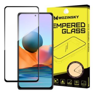 Screen Protector - Wozinsky Tempered Glass Full Glue Super Tough Screen Protector Full Coveraged Case Friendly for Xiaomi Redmi K40 Pro+ / K40 Pro / K40 / Poco F3 black