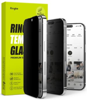 Γυαλί Προστασίας Ringke Privacy Tempered Glass Screen Protector Full Coveraged For iPhone 14 Pro jig Package (G4as090)
