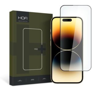 Screen Protector - Hofi Premium Pro+ Full Coverage Full Glue Tempered Glass For Apple iPhone 15 Pro Max Black