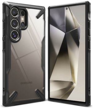 Θήκη Σιλικόνης Ringke Fusion X Case Armored Cover With Frame for Samsung Galaxy S24 Ultra (FX797E55) Black