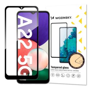 Γυαλί Προστασίας - Wozinsky Tempered Glass Full Glue Super Tough Screen Protector Full Coveraged with Frame Case Friendly for Samsung Galaxy A22 5G black
