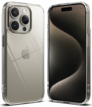 Θήκη Σιλικόνης Ringke Fusion TPU case with frame for iPhone 15 Pro Clear (F737E52)