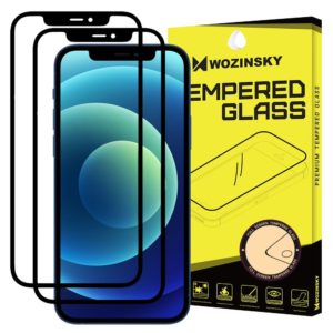 Screen Protector - Wozinsky 2x Tempered Glass Full Glue Super Tough Screen Protector Full Coveraged Case Friendly For iPhone 11 / iPhone XR black